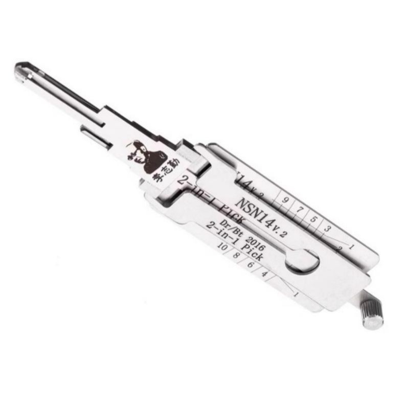 NSN 14 2in1 Lishi เครื่องมือช่างทำกุญแจ