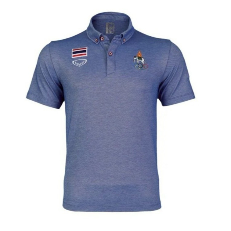 GRAND SPORT : เสื้อโปโลแบบเอเชี่ยนเกมส์ 2022 รหัส : 012275 ของแท้ มือ 1 ป้ายห้อย