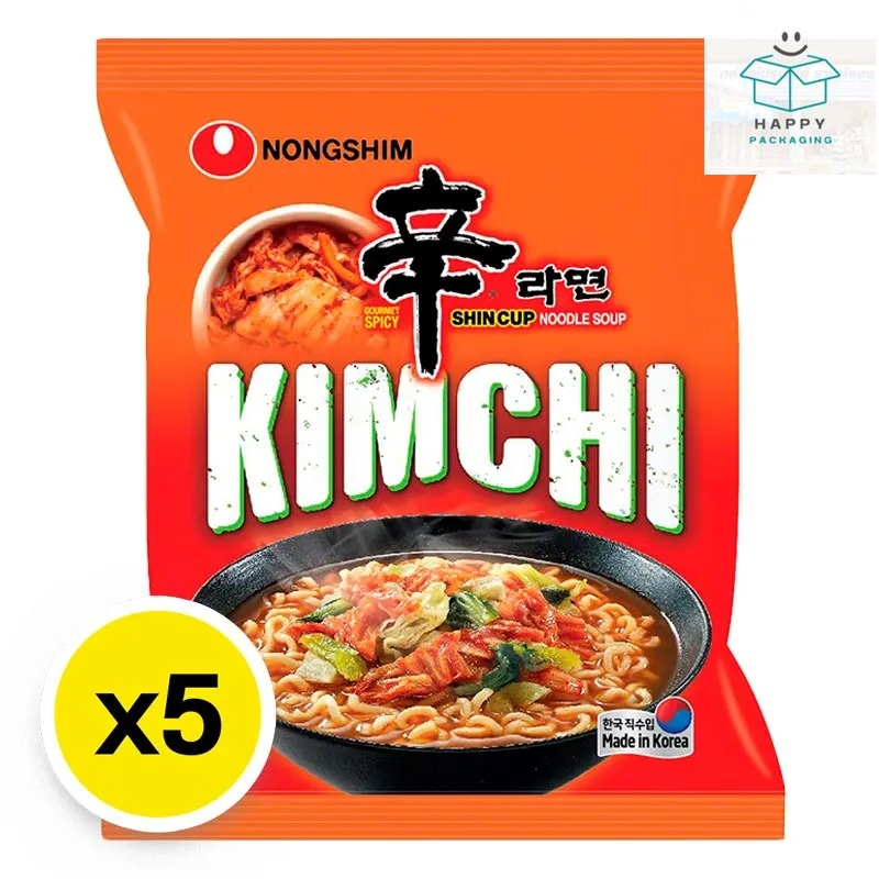 nongshim kimchi นงชิม ชินรามยอน บะหมี่กึ่งสำเร็จรูป รสกิมจิสไปซี่ กิมจิสไปซี่ กิมจิ สไปซี่ 120 กรัม 