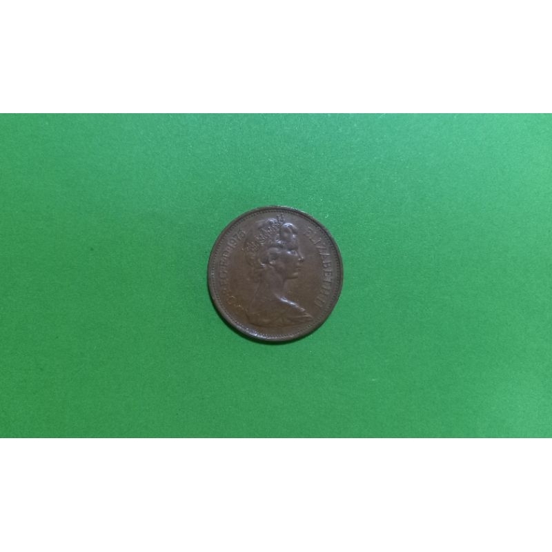 (BK-523) เหรียญ สหราชอาณาจักร  2 NEW PENCE 1975
