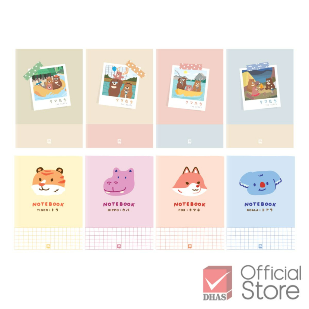 Elephant สมุด สมุดนักเรียน สมุดบันทึก 60G 30S คละลาย จำนวน 1 เล่ม