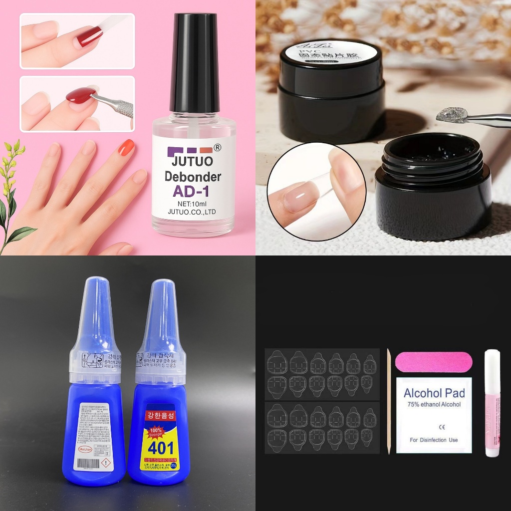 Luxnail FN41 น้ำยาละลายกาวติดเล็บปลอม เซตกาวติดเล็บปลอม กาวเจลPVC  กาวเจลติดอะไหล่ น้ำยาถอดเล็บเจล