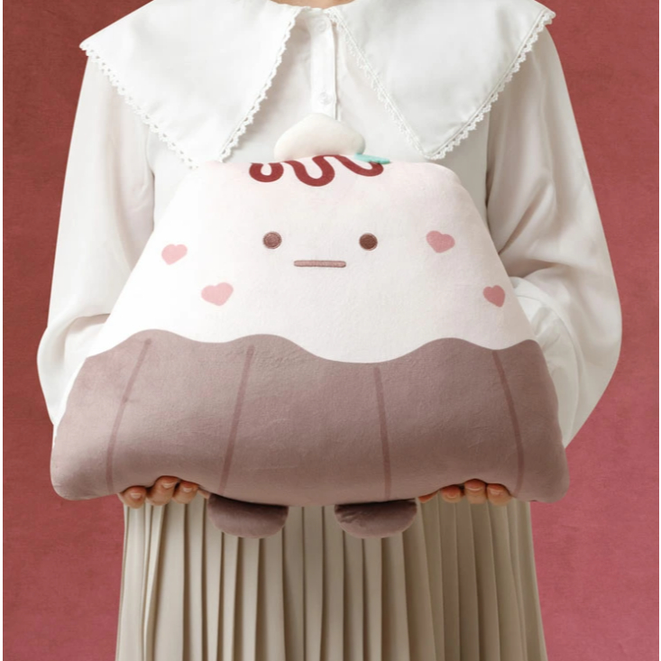 หมอนตุ๊กตา Super Mochi ใบใหญ่ Sumikko Gurashi - Chocolate Fair at Sumikko Cafe แบบภูเขา Yama - Canel