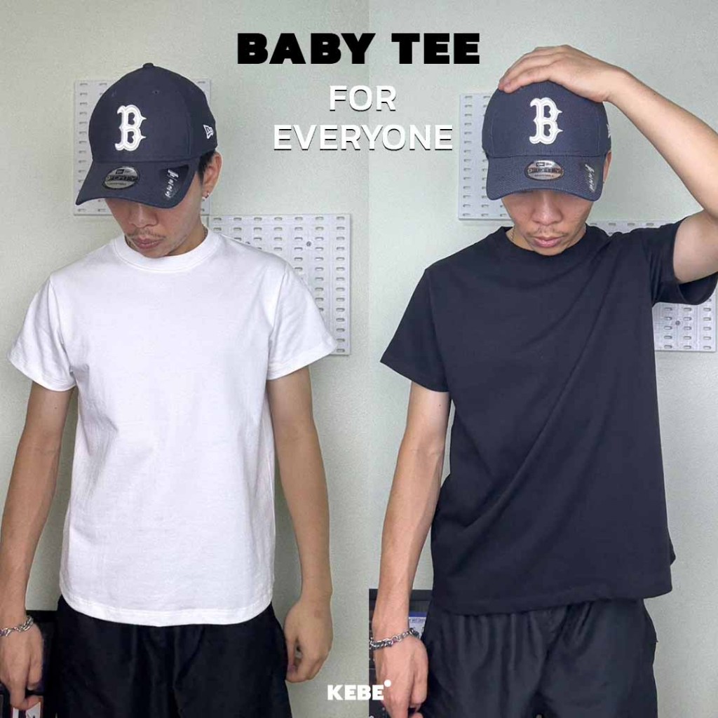 KEBE เสื้อยืด ผ้าคอตตอน no.32/2 ทอด้ายคู่ รุ่น Baby Tee for everyone ใส่ได้ทั้งชายและหญิง