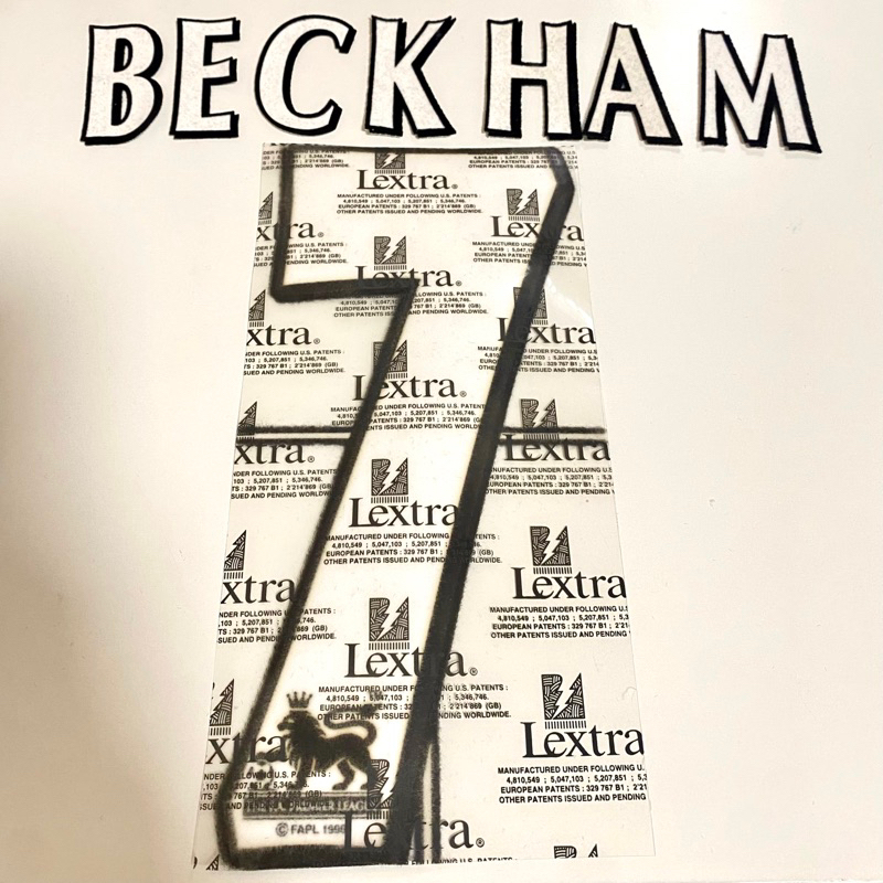 ชื่อเบอร์ เบคแฮม/โรนัลโด้  Beckham/Ronaldo Name set  ของแท้
