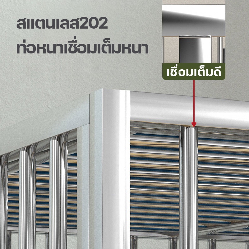 Dogelsy กรงสแตนเลส กรงสุนัข กรงหมา มี4ขนาดให้เลือก กรงแสตนเลส เหมาะกับสัตว์เลี้ยงทุกขนาด - รูปที่ 3