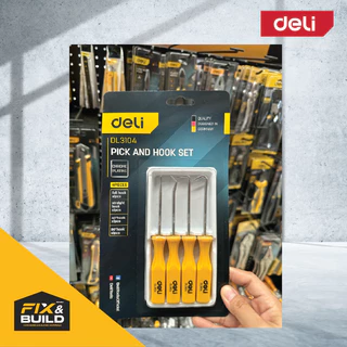 ตะขอเกี่ยวงานช่าง รุ่น EDL3104 DELI ไขควง ปลายแหลม งัดซีล ถอดโอริง ตะขอเกี่ยว ซีลยาง เครื่องมือช่าง ซ่อมรถยนต์