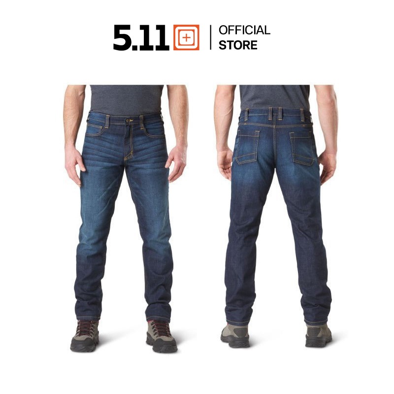 5.11 Tactical - Defender-Flex Slim Jean กางเกงยีนส์ผู้ชาย ขายาว ทรง Slim Fit ผ้าเดนิมฟอกคราม Official Store