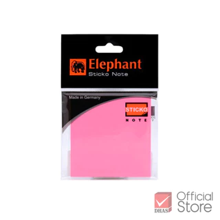 Elephant กระดาษโน๊ต กระดาษโน๊ตมีกาว นีออน 3x3 นิ้ว จำนวน 80 แผ่น/แพ็ค