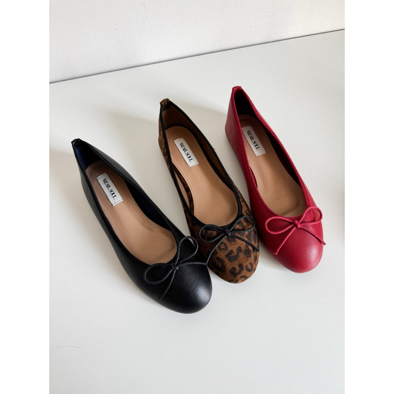 [พร้อมส่ง] WEAR.SOUL #S623-Mini Bow Flats