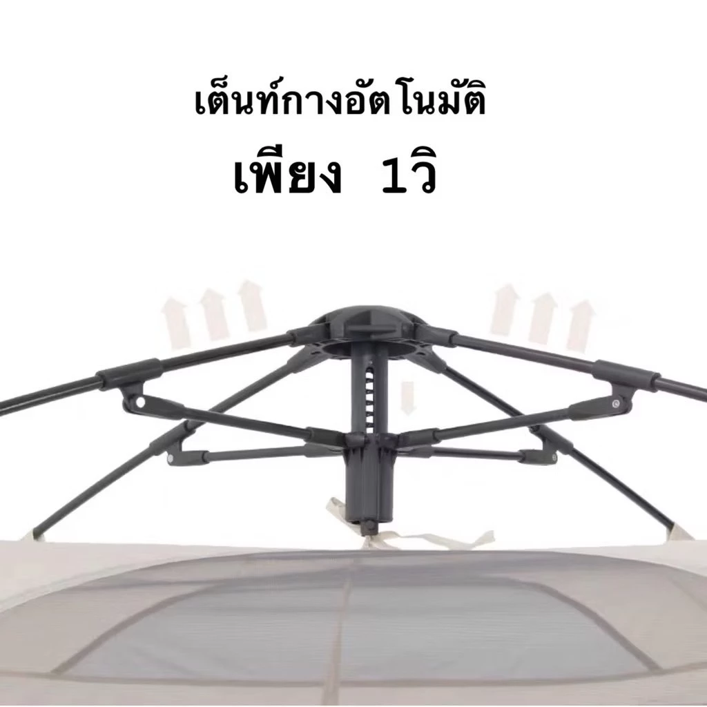 เต็นท์สนาม BLACKDOG เต็นท์กางอัตโนมัติ กันน้ำ 3000mm 3-4 คน thumbnail 3
