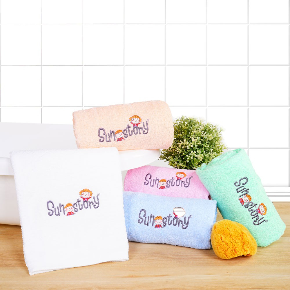 SUN STORY ผ้าเช็ดตัว ขนาด 24"x48" สำหรับห่อตัว เช็ดตัวเด็กเล็ก เด็กโต