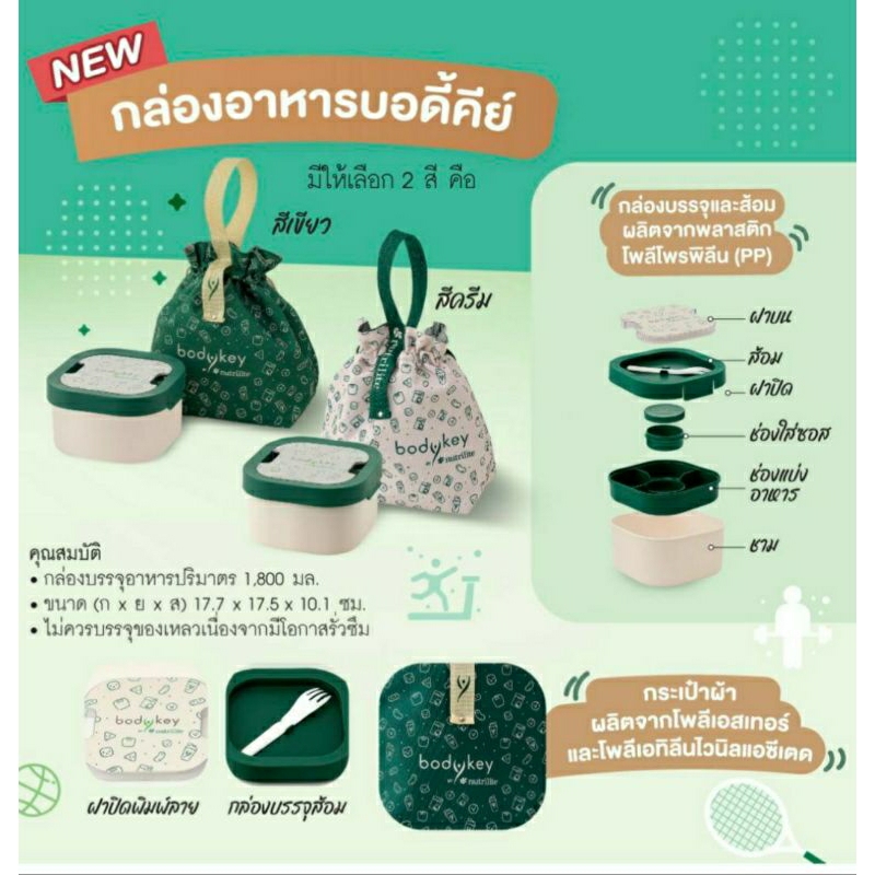 กล่องอาหารบอดี้คีย์ by Amway