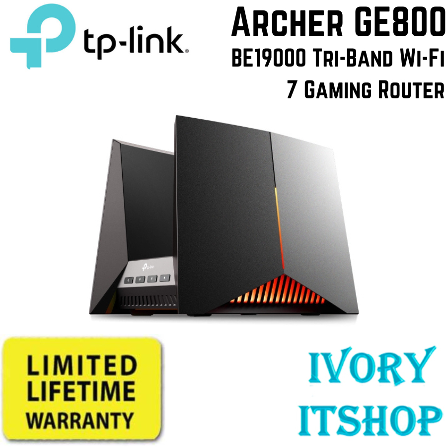 TP Link Archer GE800 BE19000 Tri-Band Wi-Fi 7 Gaming Router