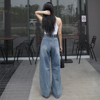 กางเกงยีนส์ขากระบอกใหญ่ รุ่น Secret Jeans