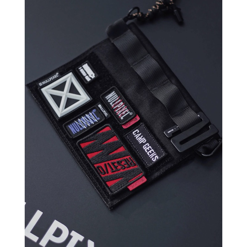 ‼️พร้อมส่ง‼️🇹🇼Nullpixel W SERIE S RED – PURPLE VELCRO PATCH ของแท้🇹🇼