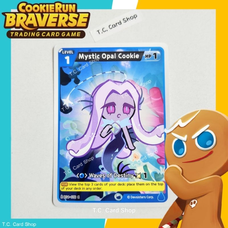 Mystic Opal Cookie C - BS4-072 - การ์ดคุ้กกี้รันภาษาอังกฤษ (สีฟ้า) Cooking Run Braverse