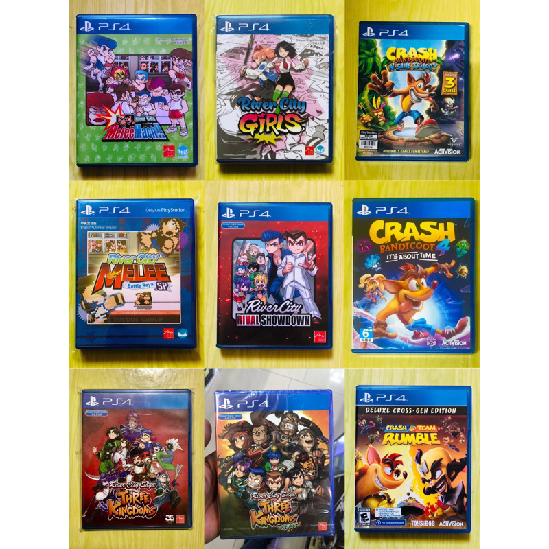 PS4 Games [C/T:No’02+3] การ์ตูน River City,CRASH1-4 (1-4P) ,Turtles,Bomberman)1-2คน