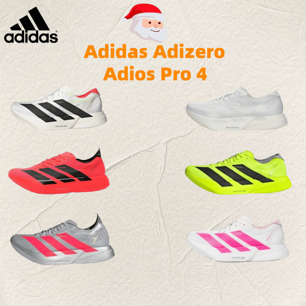 【ของแท้ 100%】 Adidas Adizero Adios Pro 4 รองเท้าผ้าใบแฟชั่นเยาวชน