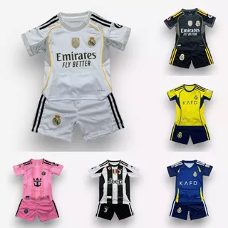เสื้อบอลเด็กสุดฮิต รวมเสื้อบอลเด็กรุ่นใหม่ล่าสุด (เสื้อพร้อมกางเกง) ครบชุด