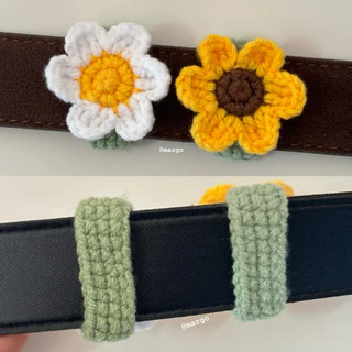 สายรัดเข็มขัดไหมพรม🧶 ที่รัดเข็มขัดนักเรียน🌷🎀 [จัดส่งภายใน 3-5 วัน]