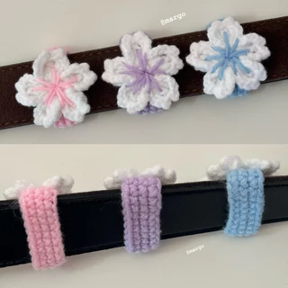 สายรัดเข็มขัดไหมพรม🧶 ที่รัดเข็มขัดนักเรียน🌷🎀 [จัดส่งภายใน 3-5 วัน]