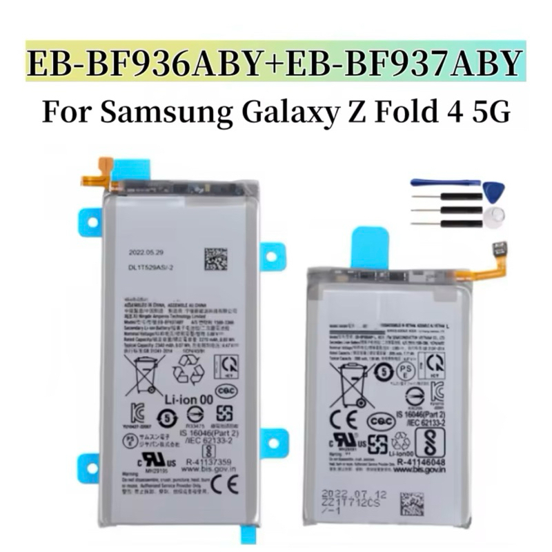 แบตเตอรี่ EB-BF937ABY EB-BF936ABY ใหม่สำหรับ Samsung Galaxy Z Z Fold 4 5G F937 F936 + แบตเตอรี่สำรอง