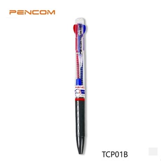ปากกาลูกลื่น 2 สี Pencom TCP01B ขนาด 0.5mm.ปลอกจับด้ามเทา **…