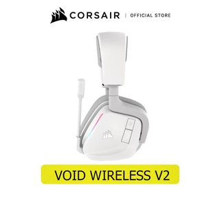 CORSAIR GAMING HEADSET VOID WIRELESS V2 WHITE : - หูฟังเกมมิ่งไร้สาย สีขาว