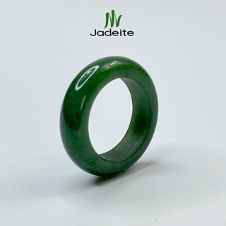 แหวนหยก  [พร้อมส่ง] พม่าแท้100% แหวนทรงปลอกมีด เกรดคุณภาพ