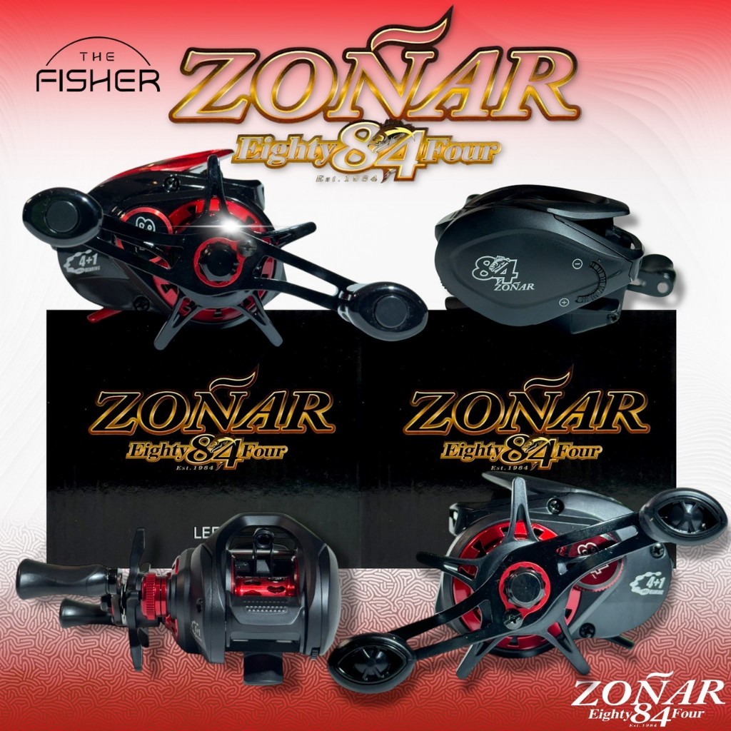 A01 Eighty84Four รอกเบทหยดน้ำ รุ่น ZONAR มีเสียงคลิ๊กปลาลาก