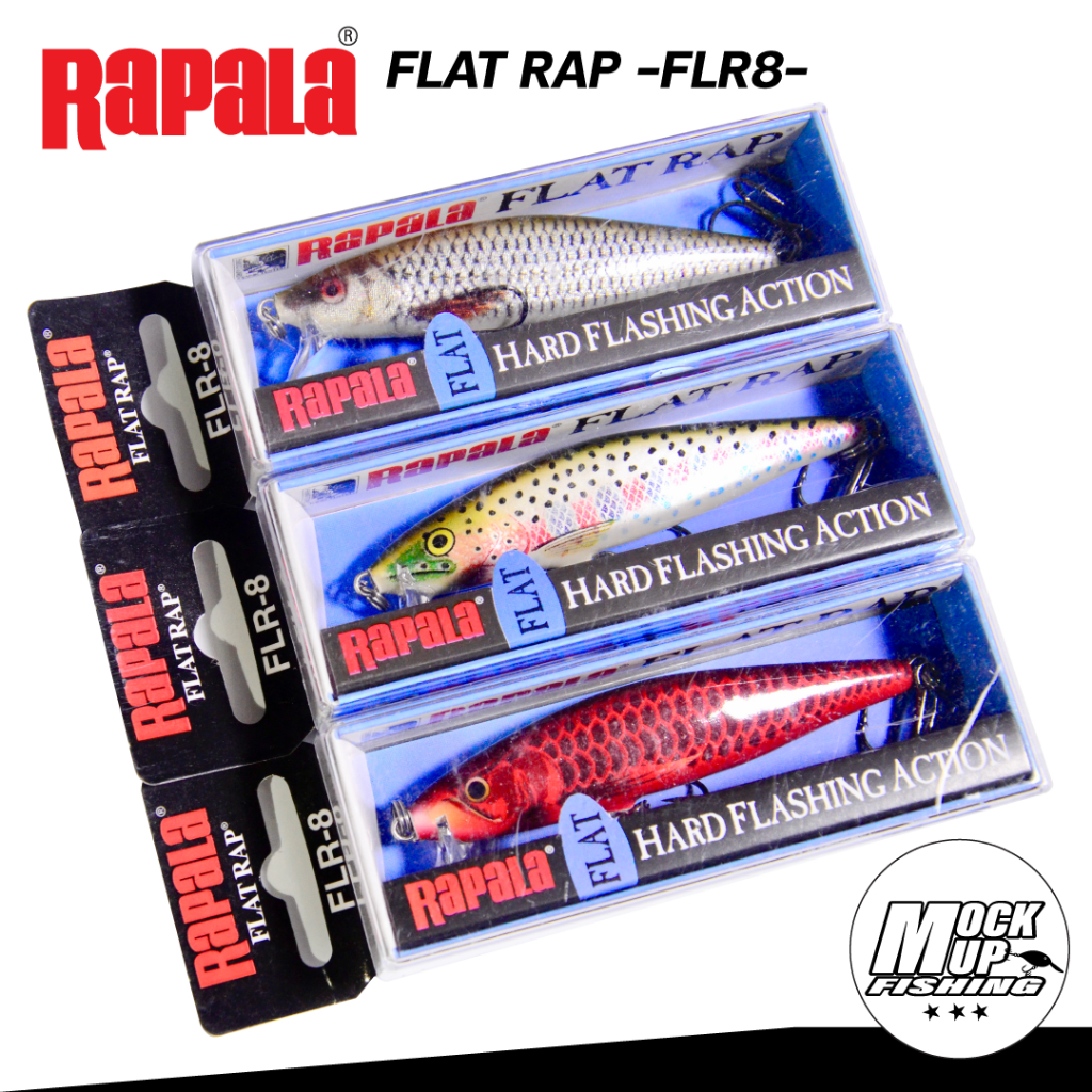 เหยื่อปลอม RAPARA รุ่น FLAT RAP -FLR08- ขนาด 8 ซม.