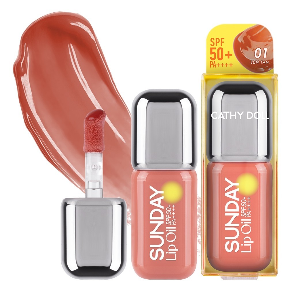 Cathy Doll【ซันเดย์ลิปออยล์】สีสวยฉ่ำวาว Cathy Doll Sunday Lip Oil SPF50+ PA++++ 3.5g