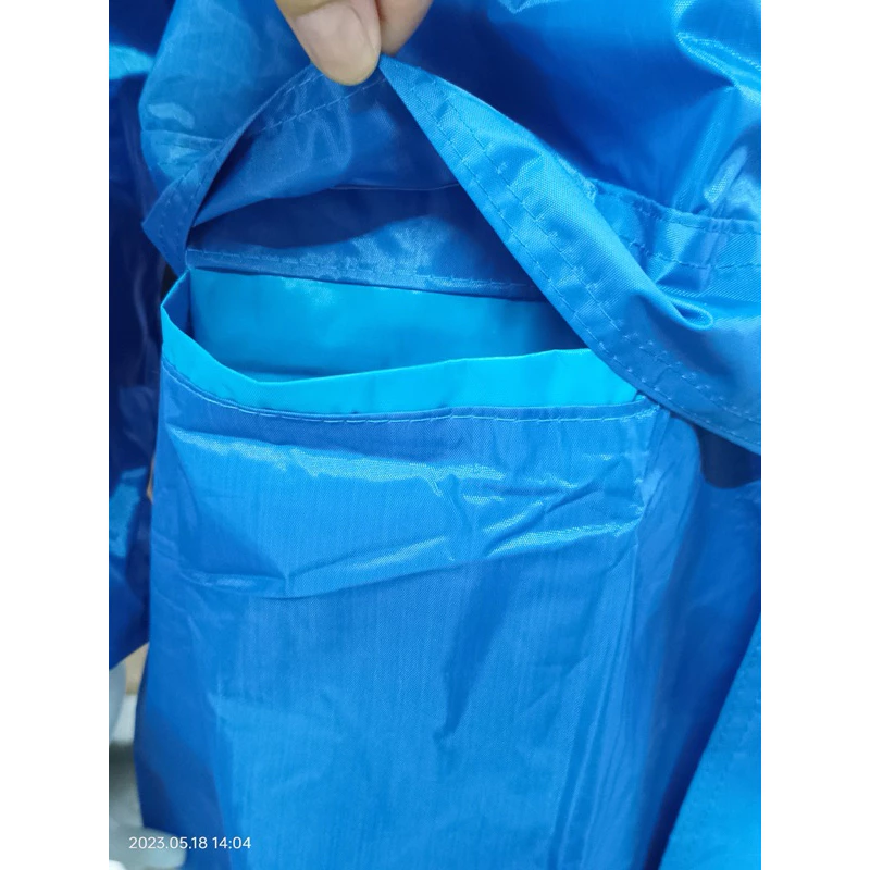 ชุดกันฝนเสื้อและกางเกง มีฮูด ซิปและกระดุม ผ้า PVC thumbnail 10