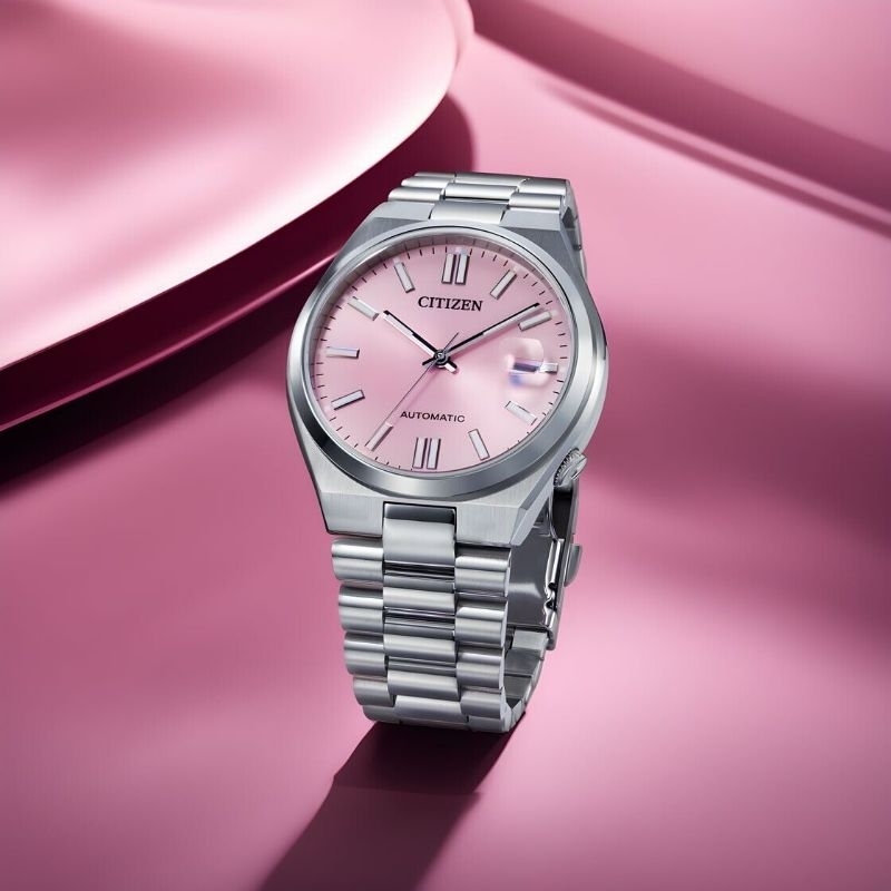 นาฬิกาข้อมือ CITIZEN TSUYOSA Automatic 37mm NJ0200-50Z pastel Pink แท้ประกันศูนย์ไทย