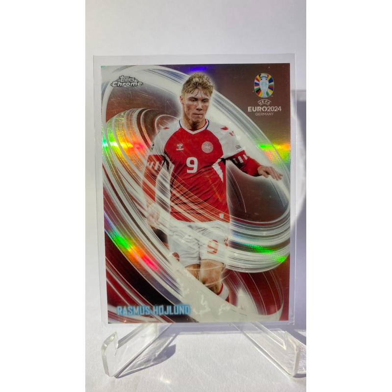 การ์ดนักฟุตบอล RASMUS HOJLUND, TOPPS CHROME 2024