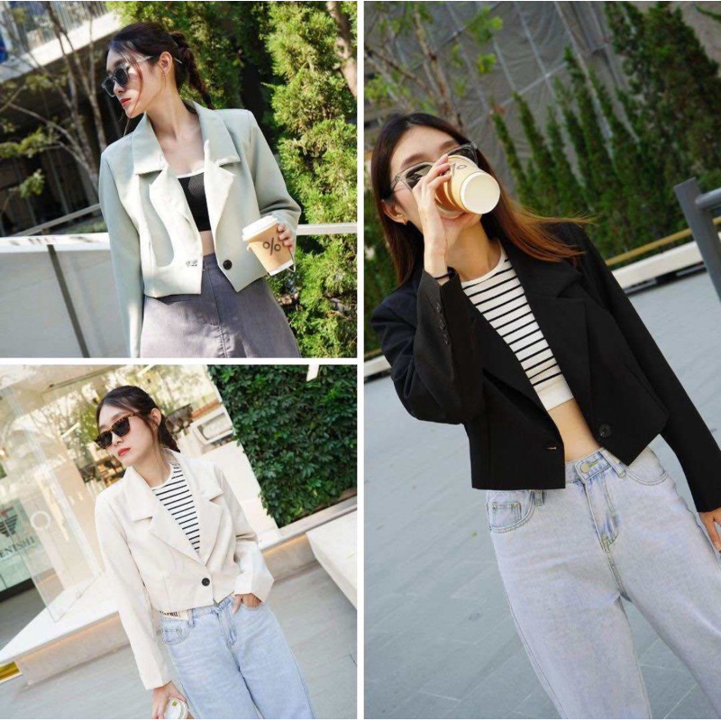 TWOMORROW l Cropped Blazer เบลเซอร์ทรงครอป