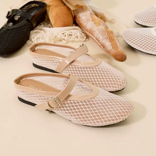 (พร้อมส่ง)Lenny รองเท้าตาข่ายเปิดส้น Size 35-41 (331-1) *โปรดอ่านรายละเอียดก่อนสั่ง*