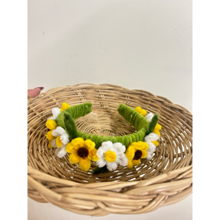 ที่คาดผมดอกไม้🌹🌼🌸จากลวดกำมะหยี่