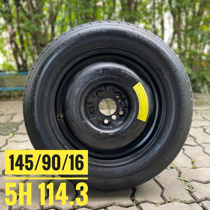 ล้ออะไหล่ มือสองญี่ปุ่น 5 รู 114.3 ขอบ 16 ขนาดยาง 145/90/16