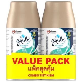 (แพคคู่คุ้มกว่า) รีฟิล Glade สเปรย์ปรับอากาศ ออโตเมติค สำหรับปรับอากาศภายในบ้าน ใช้กับเครื่องพ่นน้ำหอมเกลด