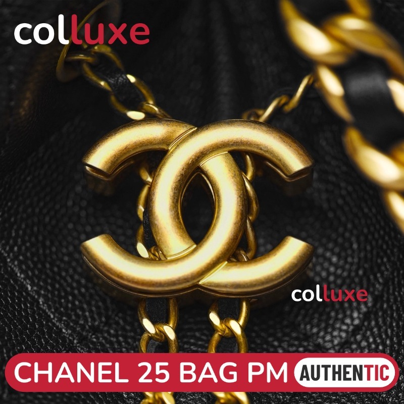 25C 👜ชาแนล Chanel 25 Hobo Bag PM 30cm กระเป๋ากุ๊ย Shoulder Bag
