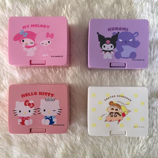 กล่องกด ซานริโอ้ มายเม Mymelody คุโรมิ คิตตี้ ชินจัง เคอบี้ ชินนา โปเชโกะ Sanrio ใส่ของ ของใช้