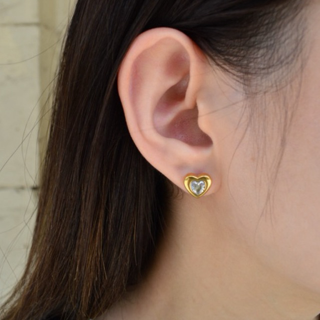 (aelinec) ต่างหูหัวใจ รุ่น One and only