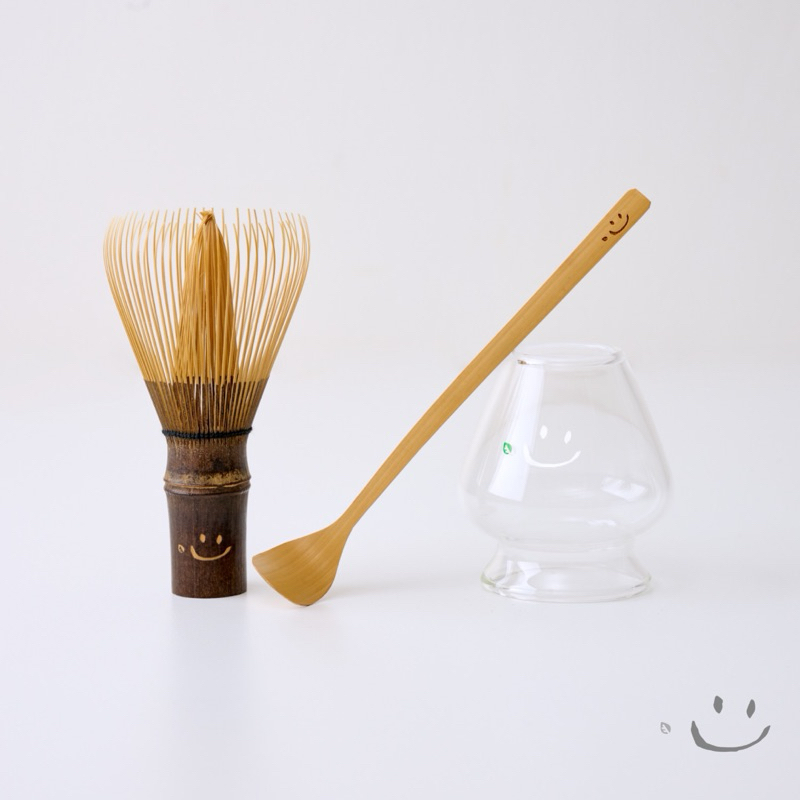 แปรงชงชา ช้อนไม้ไผ่ แท่นวางแปรง มัทฉะ