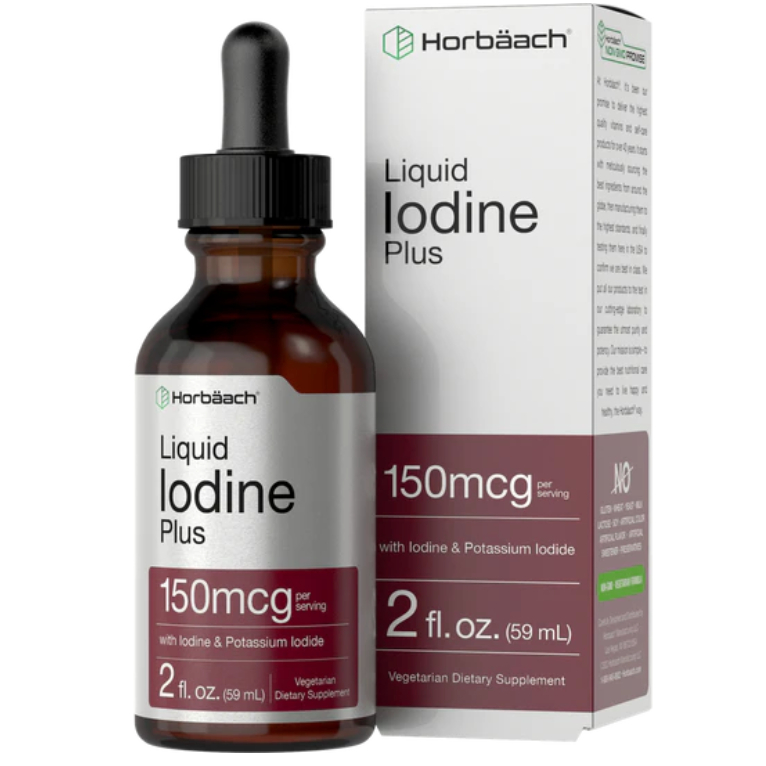 Horbaach Iodine Drops 150mcg | 2oz Liquid