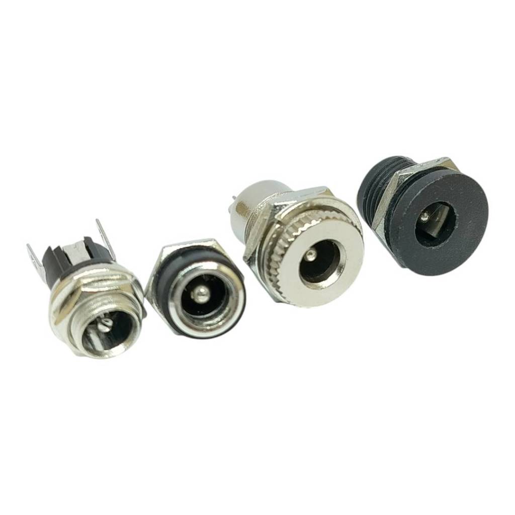 1ชิ้น แจ็ค DC ตัวเมีย DC Jack Female  jack DC Power 5.5x2.5  5.5x2.1 mm ยางกันน้ำ