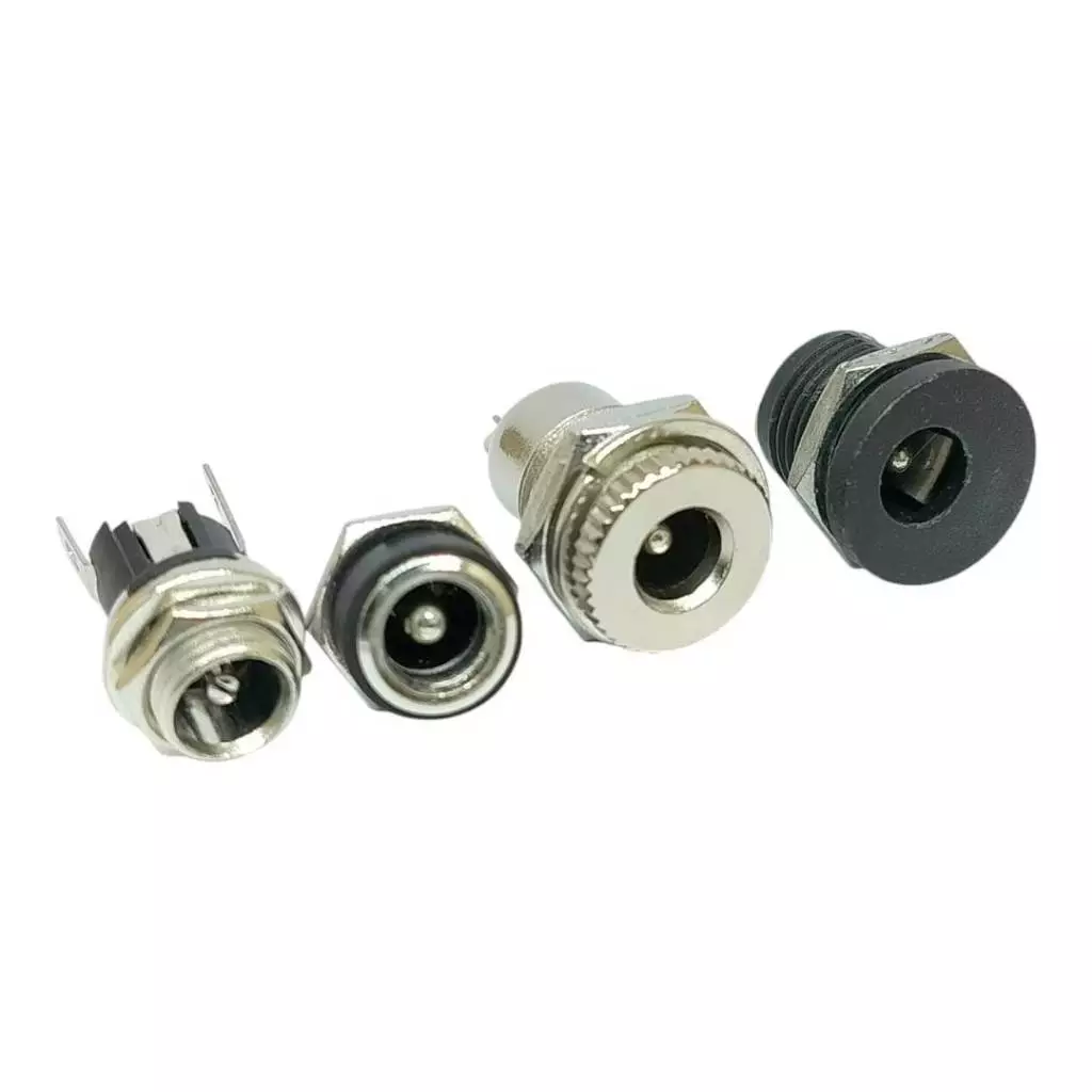 1ชิ้น แจ็ค DC ตัวเมีย DC Jack Female jack DC Power 5.5x2.5 5.5x2.1 mm ยางกันน้ำ