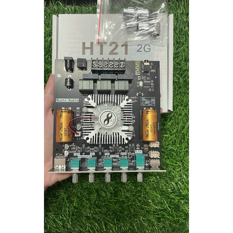 แอมป์จิ๋ว ZK HT21  2G งานแท้ บลูทูธ 5.0 160W*2+220W แอมป์จิ๋ว 2.1 HT21 Amplifier
