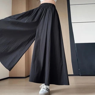 Fancy Fashion กางเกงขายาว กางเกงขาบาน และกางเกงขายาวผู้หญิง ไม่ต้องรีด มีให้เลือกสีดำ เทา และกากี มีสินค้าพร้อมส่ง